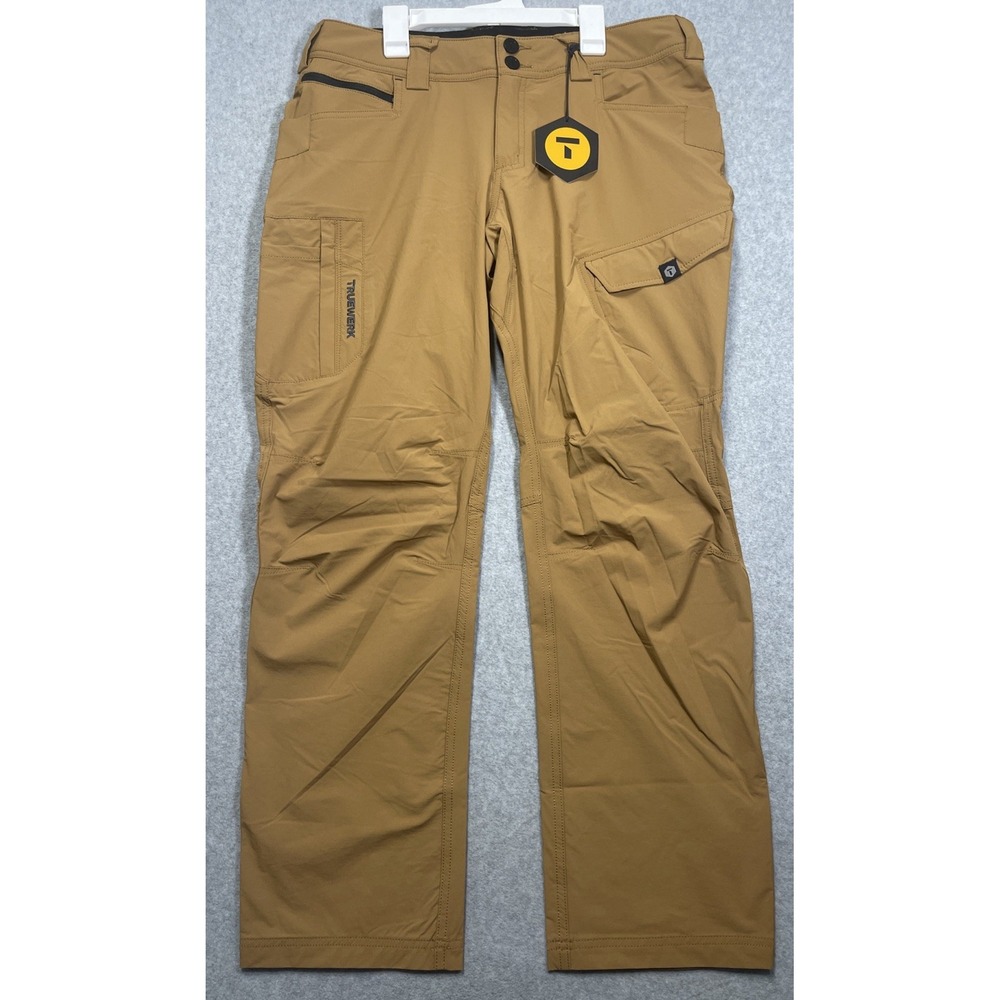 Truewerk T1 Werkpant Women's 12W/30L Brown Stretch Performance Workwear